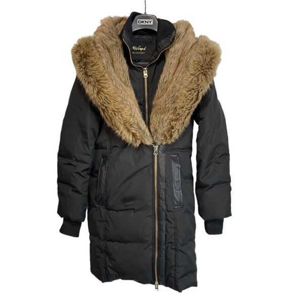 Revamped faux fur trimmed hooded down filled parka - Picture 1 of 13
